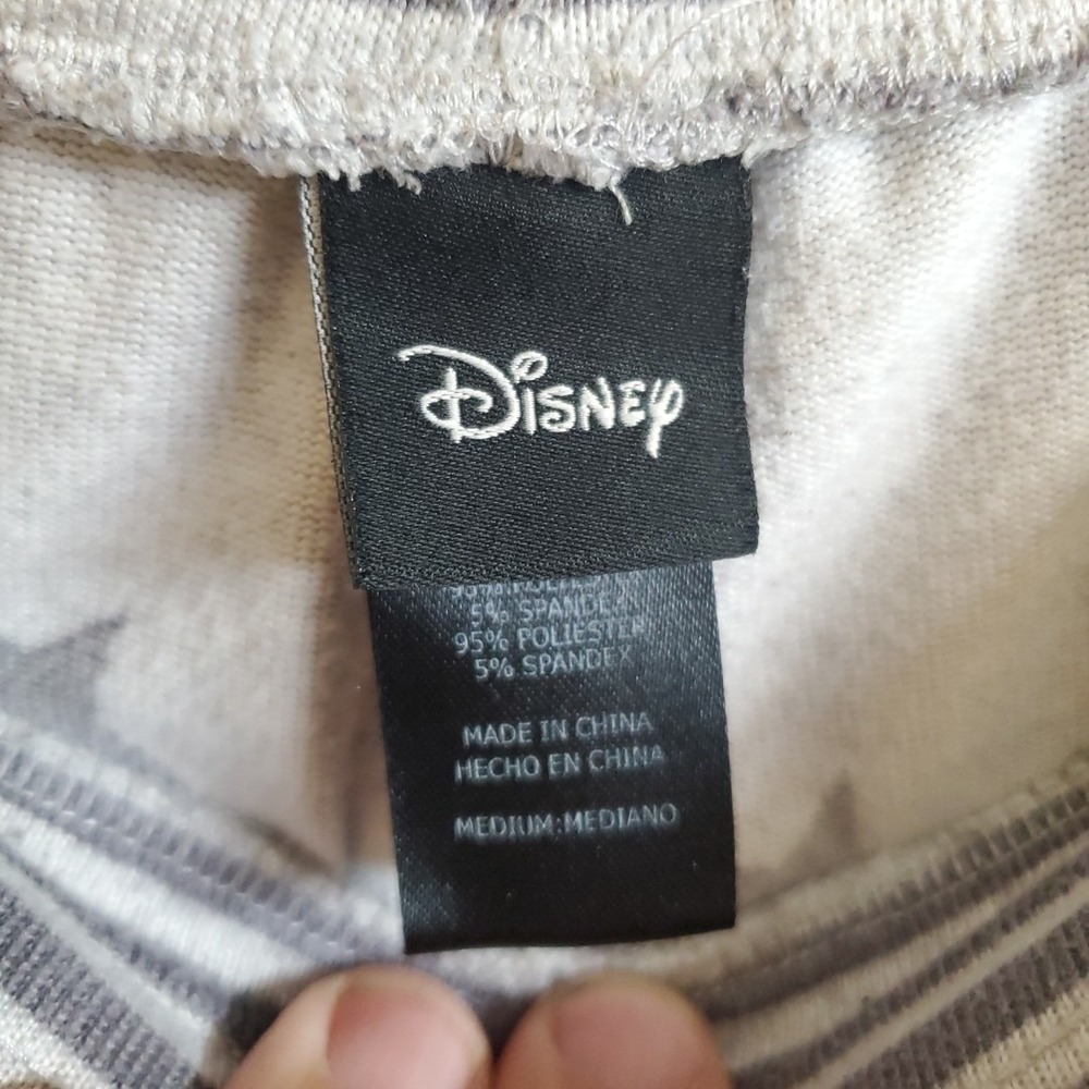 Disney Mickey Mouse Womens Grey 2PC Pajama Set Size M Sleepwear - Picture 12 of 15